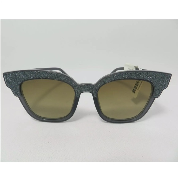 *SOLD* JIMMY CHOO Sunglasses Gray Glittery NEW - Picture 9 of 9